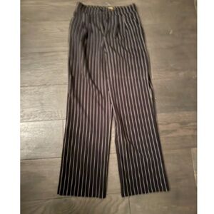 black stripe trousers